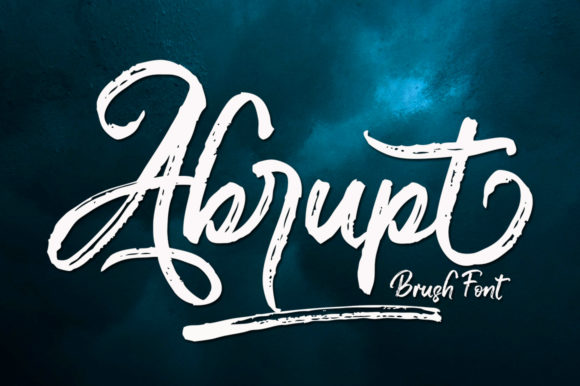 Abrupt: A Handwritten Font for Creative Projects