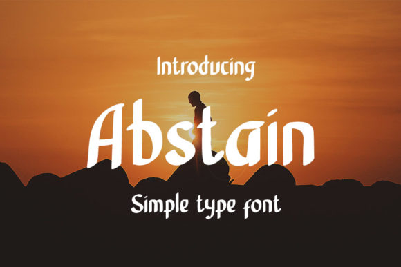 Abstain: A Bold Handwritten Font