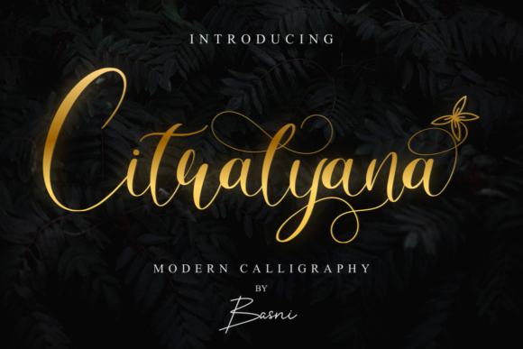 Citralyana: A Dazzling Script Font