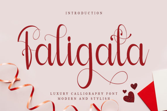 Faligata: A Romantic Font for Web Design
