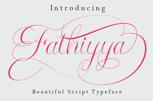 Fathiyya: A Stylish Script Font