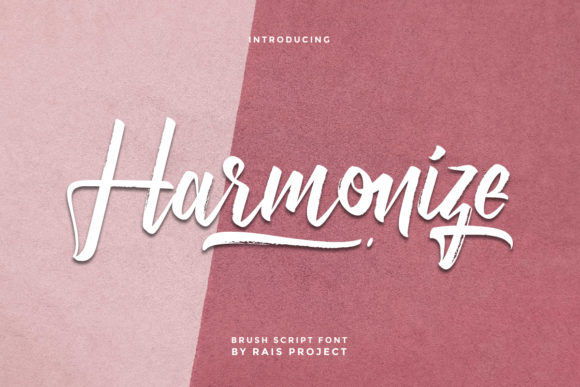 Harmonize: A Graceful Script Font