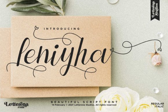 Leniyha: Elegant Script Font for Web Design