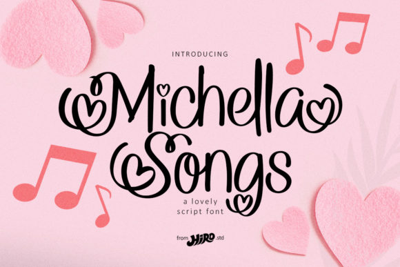 Michella Songs: A Handwritten Font for Elegant Design
