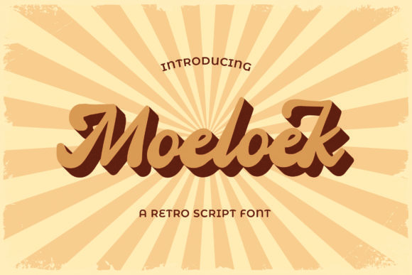 Moeloek: A Retro Handwritten Font for Modern Marketing