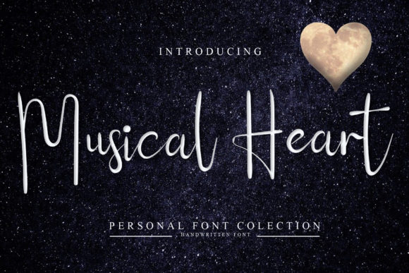 Musical Heart Font for Business