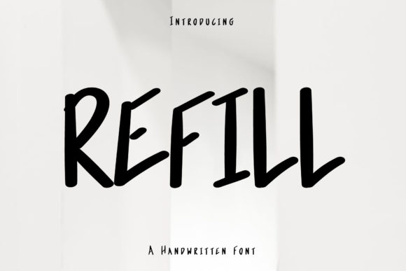 Refill: A Handwritten Font for Web Design