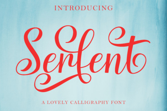 Serfent: A Handwritten Font for Creative Expression