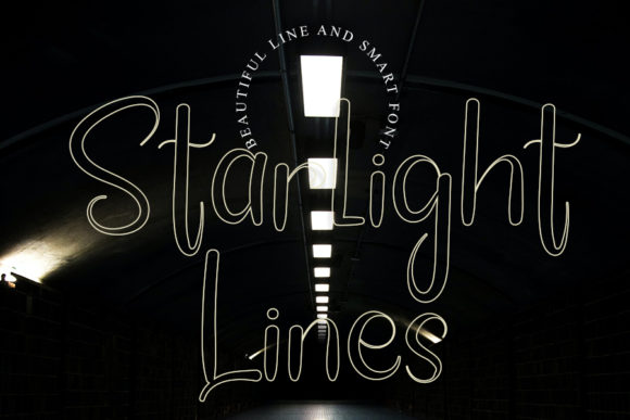 Starlight Lines: A Delicate Font for Business Branding