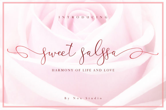 Sweet Salssa: A Stylish Script Font