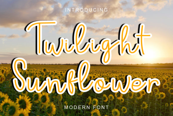 Twilight Sunflower: A Refined Script Font