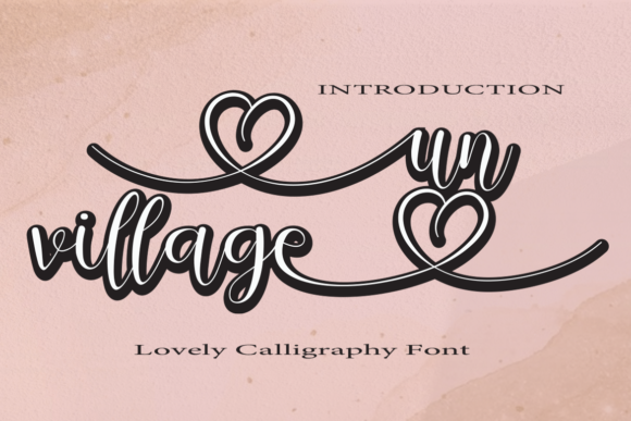 Un Village: A Handwritten Font with Love