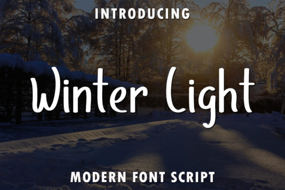 Winter Light Font: A Creative Touch